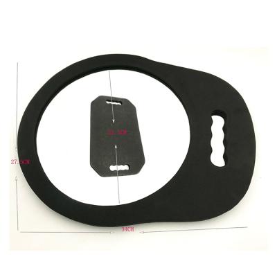 China Wholesale Custom Hair Dressing Salon Mirror Black Foam Hairdressing Mirror With Black Hand for sale