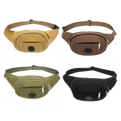 China - New Arrival Outdoor Canvas Bag Belt Bag Hunting Small Waist Tactical Bag For Running Men's Gym Pouch Men for sale