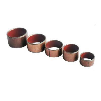 China Bimetallic SF-1 good sliding properties DIN 1494 oilless bearing bushings sliding bimetallic bearing bushing plate flange for sale