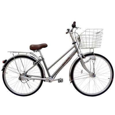 China Commuter vrouwen 26 inch Shimano interne drie snelheid schacht aandrijving stadsfiets Te koop