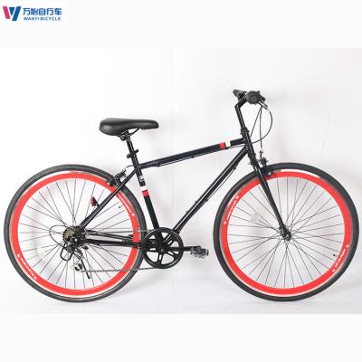 Cina OEM Uomini adulti Bicicletta 6 velocità freni a disco 700c Road Bike 1,7m in vendita