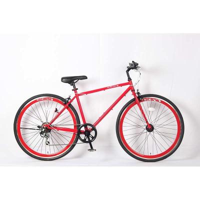 China Rim de aleación de aluminio 700C Bicicleta de carretera Siete marchas Bicicleta de velocidad Verde/azul/rojo Color en venta