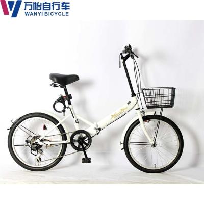 China WanYi Portable Bike 20 Zoll Klappfahrrad Sechs Geschwindigkeiten mit glatten Linien zu verkaufen