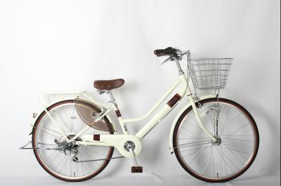 China Hoog koolstofstaal Shimano City Commuter Bikes Vrouwen 26 inch Dames Bike Six Speed Te koop