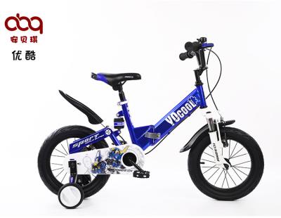 China Adjustable Seat Kids Bike With Coaster Brake 14 Inch Training Wheel Foldable à venda