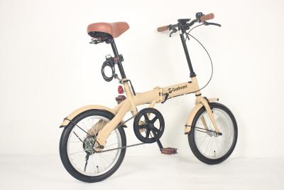 China Bicicleta de carretera plegable ligera con asiento y frenos ajustables Pedal de bicicleta plegable tipo Pedal ordinario en venta