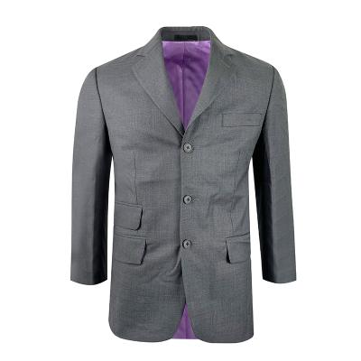 China Sale Brand Woven Fabric Gray Men's Blazer Men's Breathable Suits Business Casual Slim Fit Custom Hot New Style for sale