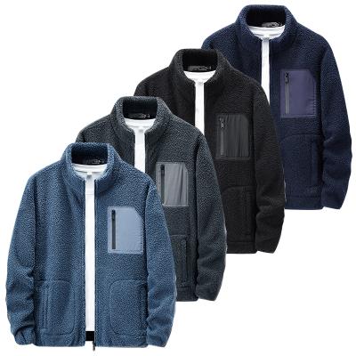 China Wholesale Custom Large In-Stock Breathable Large Men's Casual Fleece Jacket Men Plus Size Men's Jacket for sale