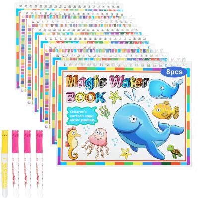 China Top of Paper 2021 Selling Customized Reusable Kids Arts Water Drawing Magic Coloring Book For Children for sale