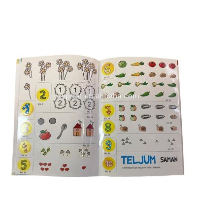 China paper & Cardboard Math Learning Kids Picture Books Sticker Book Soft Cover With High Quality And Customize Design Printing for sale