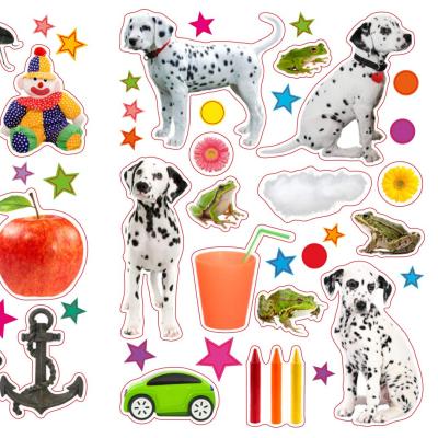 China Custom print education softcover reusable kids activity planner sticker books for child 2021 for sale