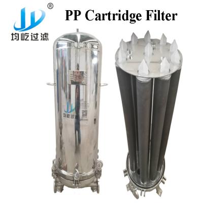 China Adopts bar clasp inside and outside for easy clean reuse 0.1um water filtration stainless steel cartridge filter used for RO feed water for sale