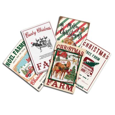 China American Funny Merry Christmas Tin Sign Metal Craft Sign Festival Gift Home Room Decoration for sale