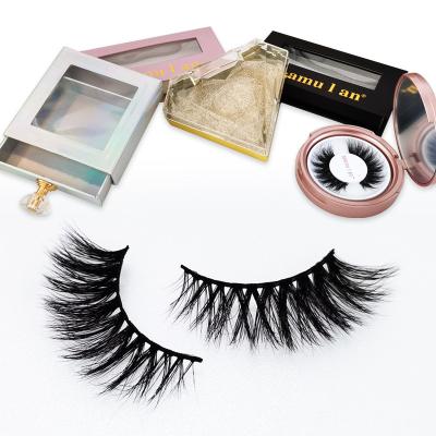 China Real Natural Mink Eyelash Vendor Fluffy Mink Eyelash Individual Wispy Mink Eyelash Extensions Natural Soft Wholesale for sale