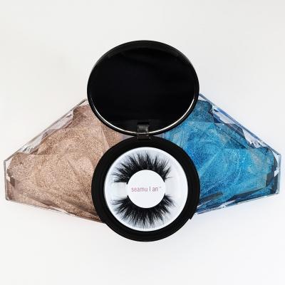 China Natural Soft Handmade Volume 3D/5D/6D Real Mink Eye Lashes Wholesale With Logo Short Fluffy Custom Made 20mm 15MM Mink Lashes for sale