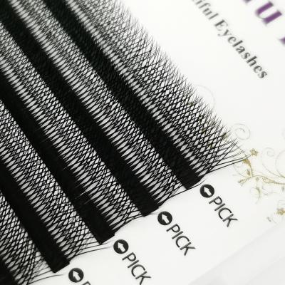 China Soft Private Label Matte Black Cashmere Lash Extensions Y W Shape Lash Volume Silk Eyelashes Premade Fan for sale