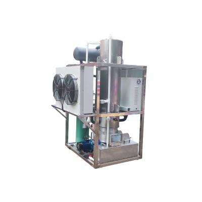 China PLC Control System Tube Ice Machine Stainless Steel Evaporator Tubular Ice Maker for sale