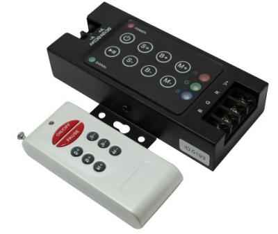 China Sports 12-24V RF 8 Stages Main Controller , Radio 8 RGB LED Main Controller For 5050 RGB Strip for sale