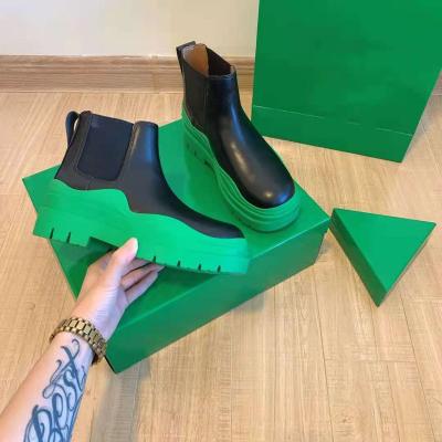 China New Usb boots couples plus size thick-soled smoke tube boots green bottom tube women boots for sale