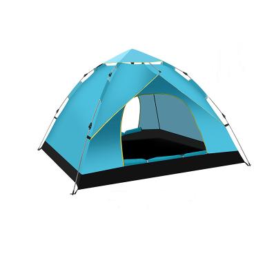 China Camouflage/Field Game OEM Wholesale Customized Outdoor Automatic Camping Tent For 2-4 With Atmosphere Light Strip for sale