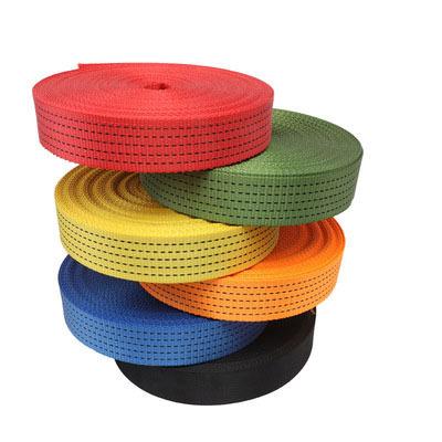 China High Tenacity High strength polyester cargo binding belt tensioner brake webbing for sale