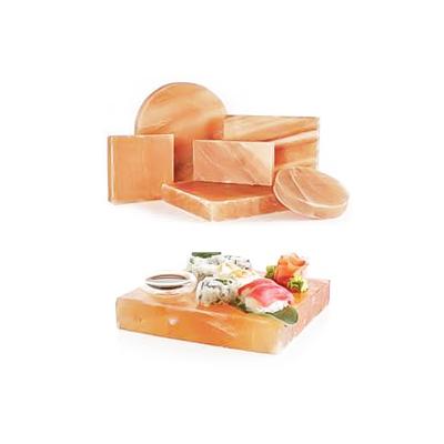 China Art Quality Assurance 100% Natural Himalayan Salt People Cooking Board Kitchen Salt Board for sale