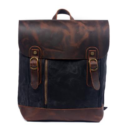 China Mini 2021 new SB136 waterproof men fashion men's backpack Japanese vintage custom leather bags for men for sale