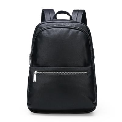 China New Waterproof Casual School PU Leather Backpack Bags For Men Student Businessman for sale