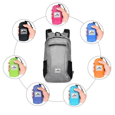 China B8103 custom logo bag folding backpack lightweight waterproof foldable sports backpack anti-theft for sale