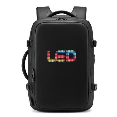 China Cheap Trending USB Fashion Custom Waterproof Smart Led Backpack With Led Screen Backpack For Advertising for sale