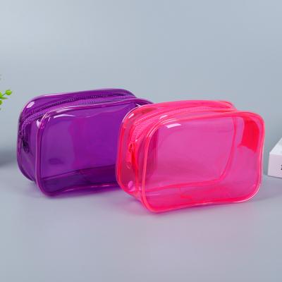 China Large Capacity Portable PVC EVA Bag Women Travel Toiletry Bags Clear Zipper Storage Cosmetic Bag for sale