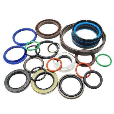 China Wholesale high quality standard size hydraulic cylinder piston seal and piston rod cylinder seal oil rubber seal ring for sale