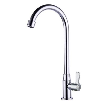 China Hot Selling Stainless Steel Household Faucet Kitchen and Bathroom Basin Faucet Single Cold High Quality Wholesale for sale