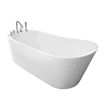 China Household Acrylic Small Bathtub Toilet Homestay Adult Freestanding Bathtub 1.4m-1.7m for sale