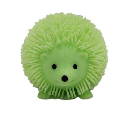 China New Design Hedgehog Cuest Black Eyes Long Nose Tpr Fluffy Ball Toys Automotive Factory for sale