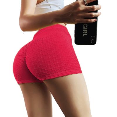 China 2021 Anti-Wrinkle High Waist Seamless Drawstring Tight Stretch Quick-Dry Ladies Peach Hip Shorts Yoga Running Shorts for sale