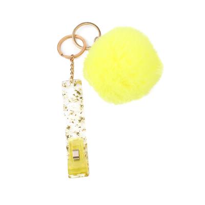 China Fashion Accessory Bank Card Grabber Key Chain Debit Clip Debit Credit Card Tags ATM Card Clip For Long Nails for sale