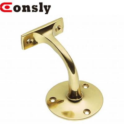 China Handrail Bracket 304/316 Stainless Steel Brass Adjustable Handrail Wall Bracket/Guangzhou Adjustable Stair Brass Handrail Bracket for sale