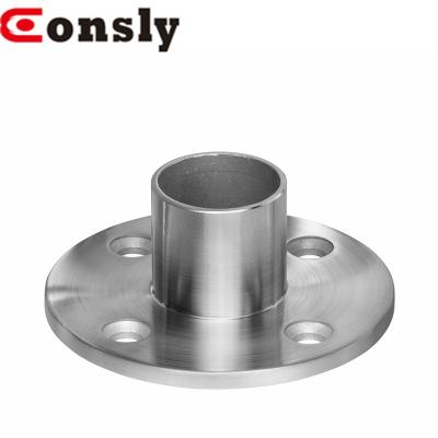 China Modern balcony/stair 304/316 stainless steel base plate/stainless steel fence post base/Guangzhou stainless steel post base for sale