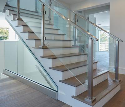 China AISI304/316 mirror balcony railing stair/satin/polished stainless steel/frameless glass fence/panel/balustrade for sale