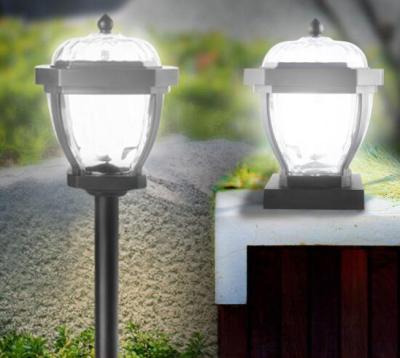 China Decoration Of The Yard 14.5cm Glass Cover Led Solar Pathway Garden Light for sale