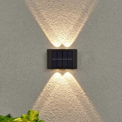 China Fence Lights Outdoor Waterproof IP65 LED Solar Powered Up and Down 6 Yard Garden Sensor Wall Light for sale