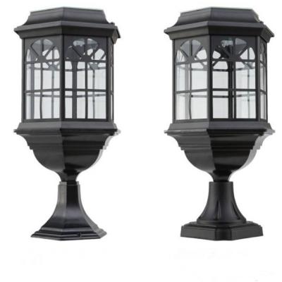 China -30degree to 50 degree classic decorative outdoor solar wall pillar light for sale