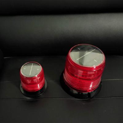 China ABS+ Solar Flashing PC LED Warning Light Road Safety Beacon Lights for sale