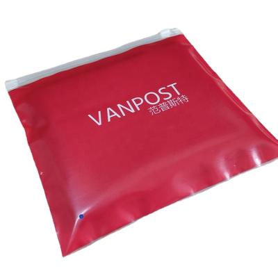 China Industrial Garment Clothing and Underwear Use Custom Printed Transparent PE Plastic Zip Lock Bags for Clothes for sale