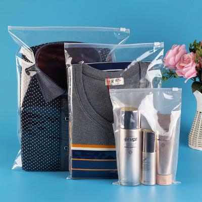 China Recyclable Custom High Quality Clear Plastic Zipper Bag PE Zipper Bag For Clothing for sale