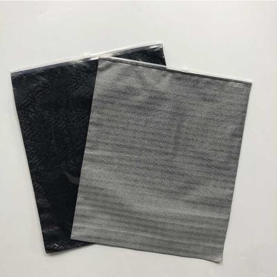 China Recyclable single transparent single side special material plastic zipper bag clothing side transparent plastic bag with zipper for sale