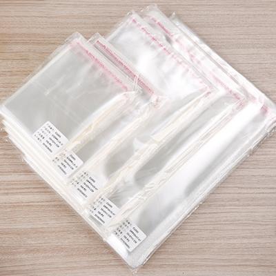 China Recyclable Clear Self Adhesive Glass Paper Bag And Opp Self Sealing Plastic Bag for sale