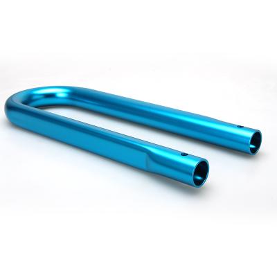 China Aluminum Pipe Welded Parts Chinese Supply Cheap Low Price Aluminum Alloy Color Anodizing Pipe Parts Pipeline Bicycle Rack for sale