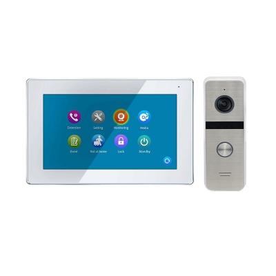 China Newest high quality IR led light villa video door intercoms wireless doorbell with camera 133*48*41 mm for sale